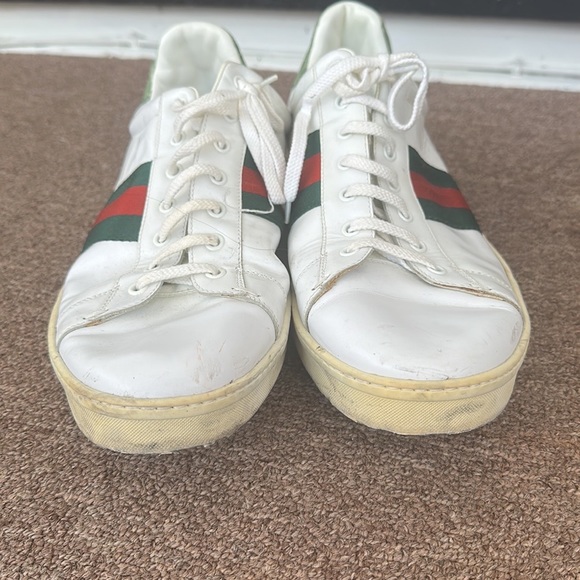 Gucci white leather men sneakers - Picture 2 of 8